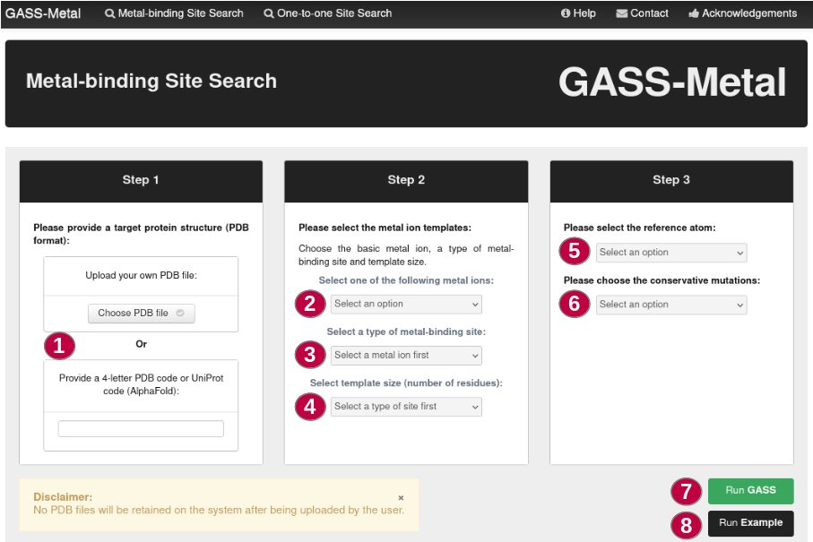 Metal-binding Site Search